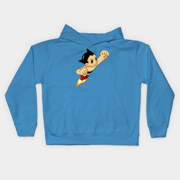 Mighty Atom Astro Boy Kids Hoodie by Pop Fan Shop